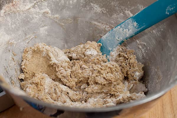 folding in flour.
