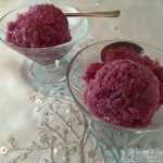 mulled wine sorbet in glasses