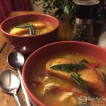 turkey soup with sage croûtes