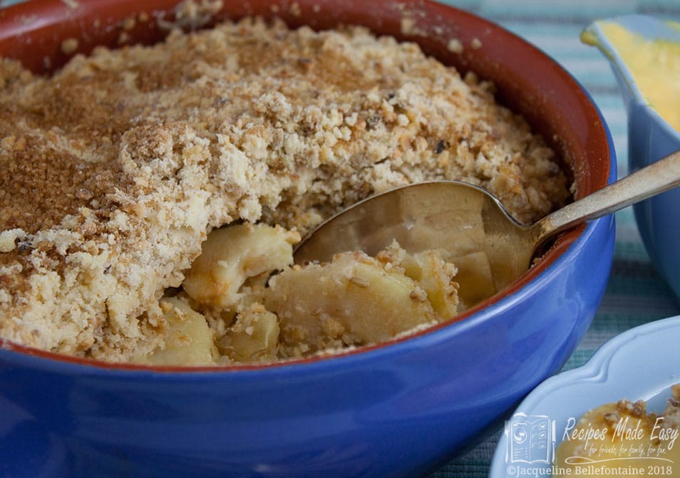 Apple crumble - with a delicious twist.