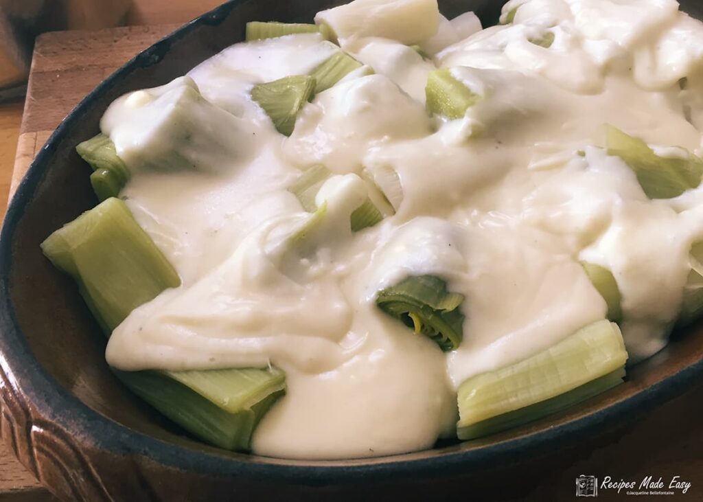 Leeks in cheese sauce Recipes Made Easy