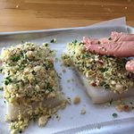 Crusted roast cod – press on the crumbs