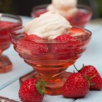 strawberry jellies with chantilly cream