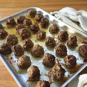 Hariisa lamb meatballs step by step - metaballs baked in oven