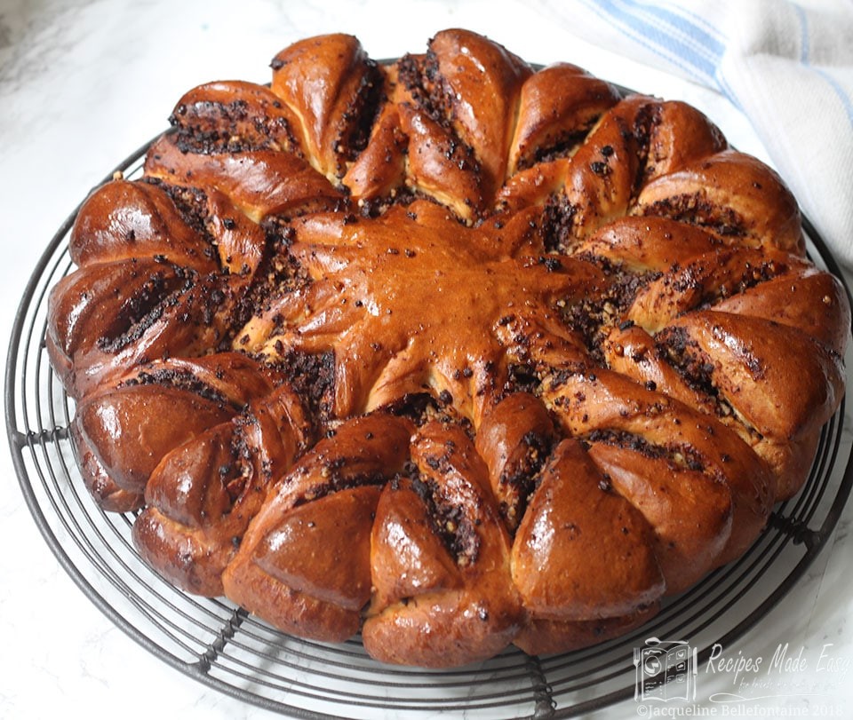 Chococlate, pecan and orange bread