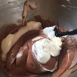 Triple chocolate mousse cake steps