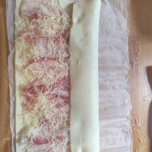 Savoury palmiers step by step