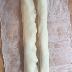 Savoury palmiers step by step