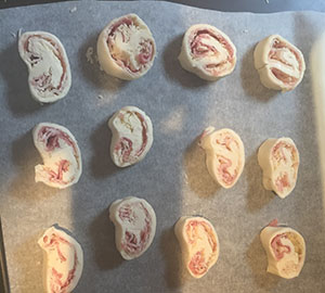 Savoury palmiers step by step