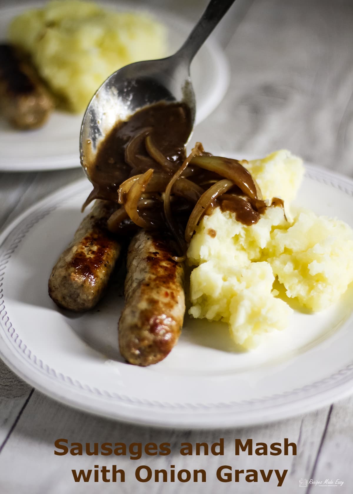 Sausage and Mash with Easy Onion Gravy Recipes Made Easy