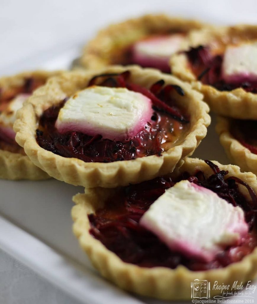 Beetroot, onion and goats cheese tarts Recipes Made Easy