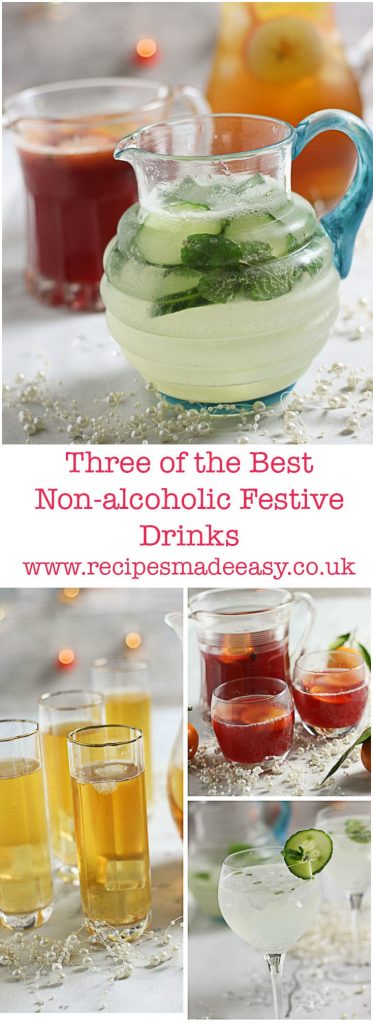 recipes made easy - 3 of the best non alcoholic festive drinks. Non drinkers need not miss out on the fun if you serve these easy to make alcohol free drinks