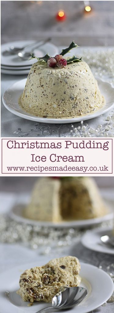 No churn Christmas Pudding Ice cream by recipesmadeeasy.co.uk