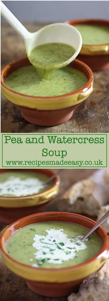 Pea and watercress soup by recipesmadeeasy.co.uk