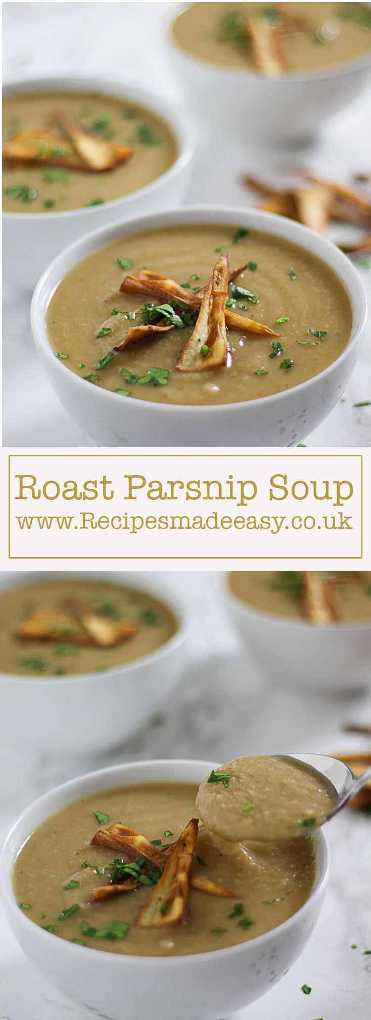 Roast Parsnip Soup with Parsnip Crisps | Recipes Made Easy