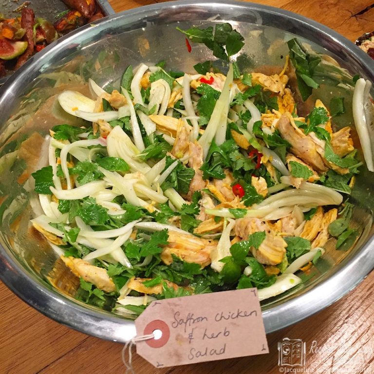 Saffron Chicken and Herb salad Recipes Made Easy