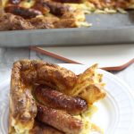 toad in the hole on a plate