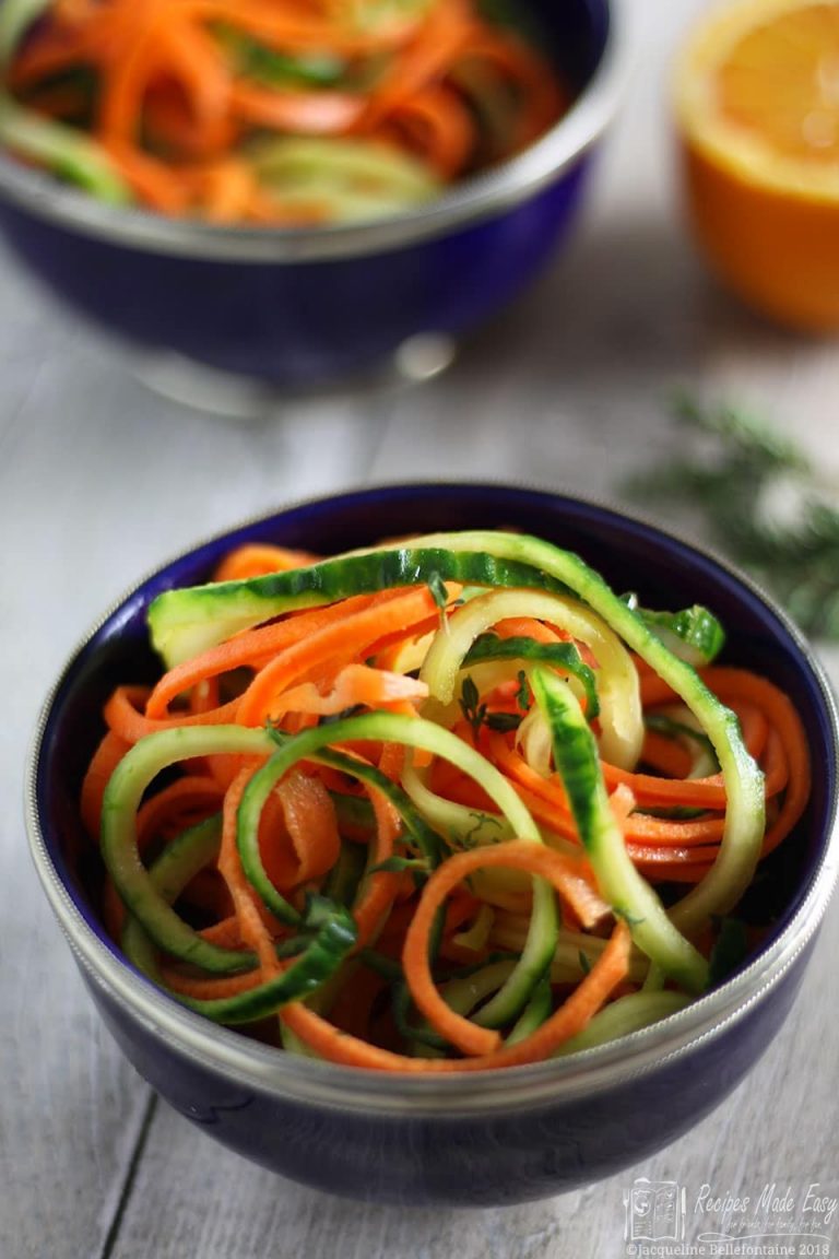 Spiralised carrot and Fennel Salad Recipes Made Easy