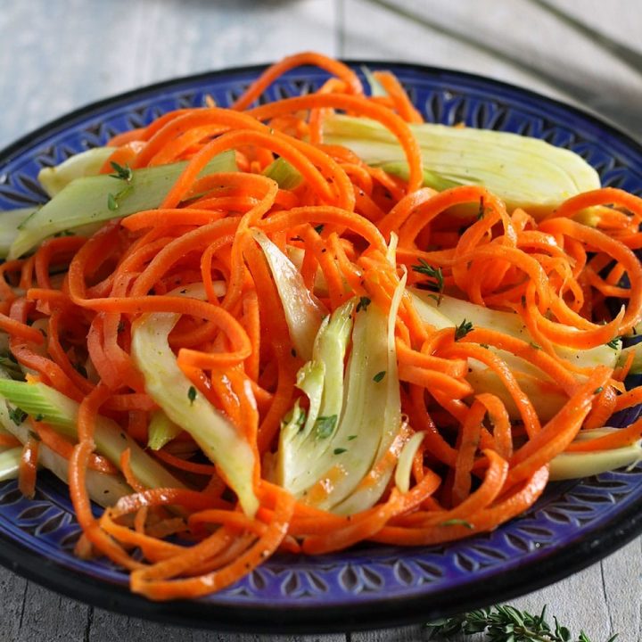 Spiralised carrot and Fennel Salad Recipes Made Easy