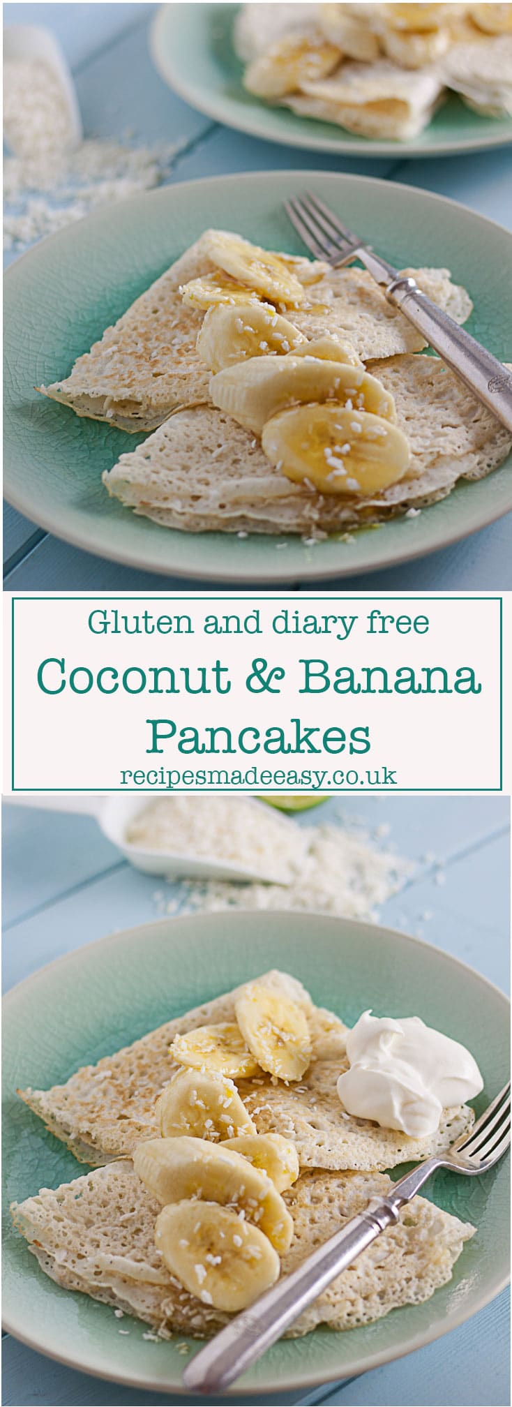 Coconut and Banana Pancakes Recipes Made Easy