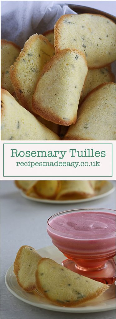 Rosemary Tuiles by recipes made easy. Thin crisp and delicious!