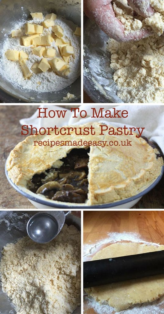 How to make shortcrust pastry by recipesmadeeasy.co.uk