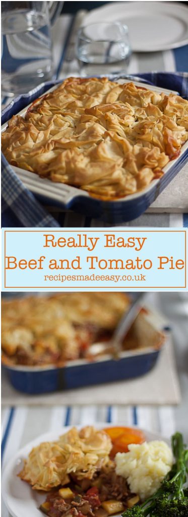 Recipes Made Easy - beef and tomato pie - recipesmadeeasy.co.uk