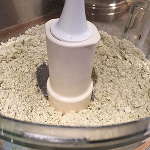 Blitz nuts and flour until the nuts are finely chopped. Blitz nuts and flour until the nuts are finely chopped.