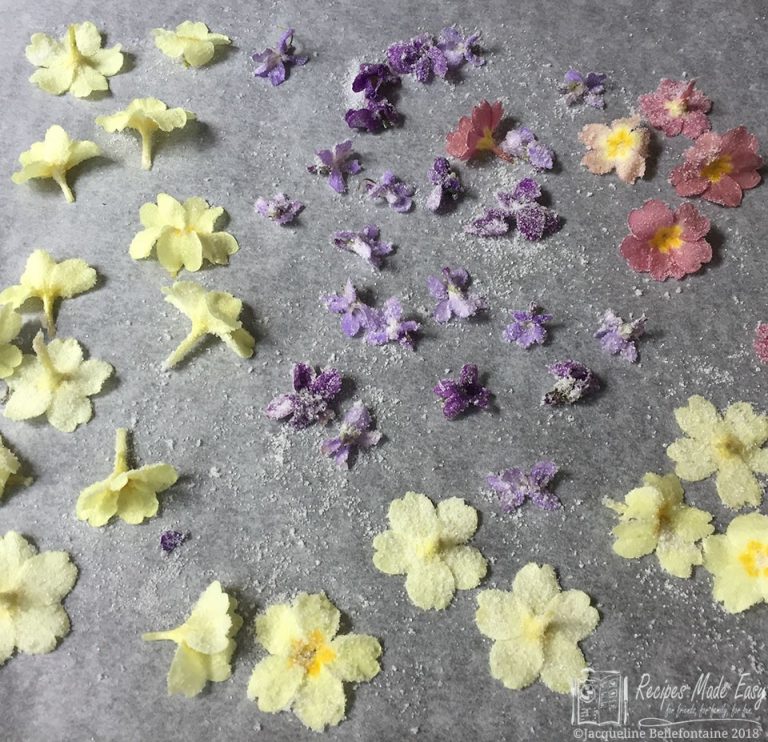 How to make Crystallised Flowers Recipes Made Easy