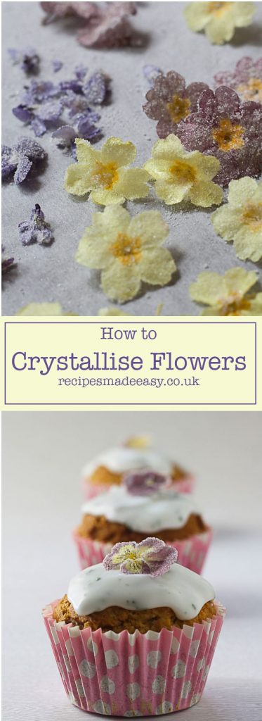 How to crystalise flowers, by Recipes Made Easy