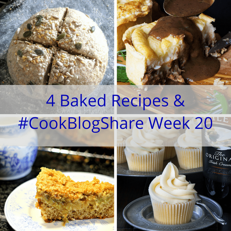 collage of 4 recipes from #CookBlogShare week 20