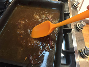 showing thickened gravy