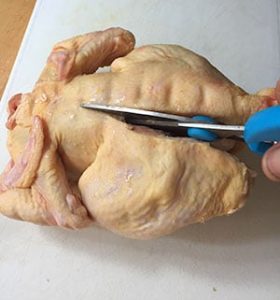 Cut down the length of the back bone. Cut down the length of the back bone.