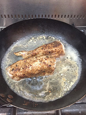 Add the water and bring to the boil. Add the water and bring to the boil.