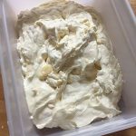 ice cream in freezer container
