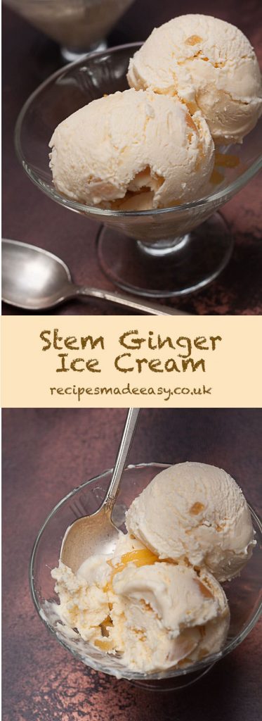 stem ginger ice cream by recipes made easy