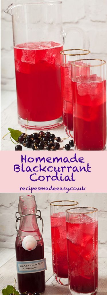 Homemade blackcurrant cordial by recipesmadeeasy.co.uk