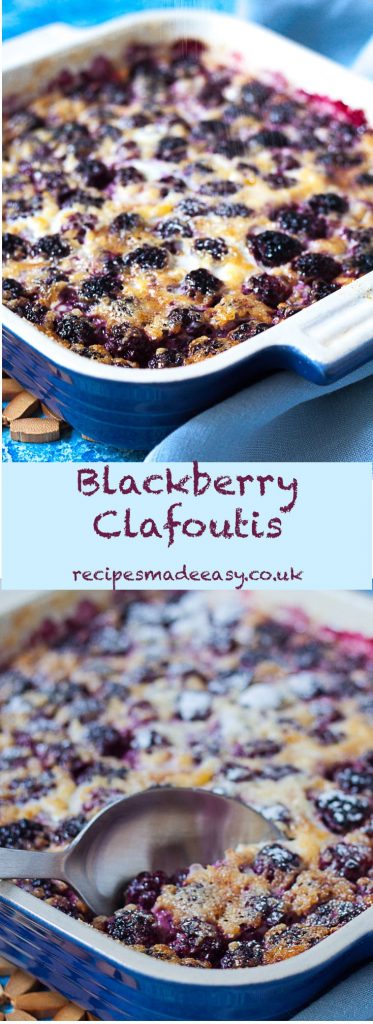 Blackberry Clafoutis by Recipes Made Easy