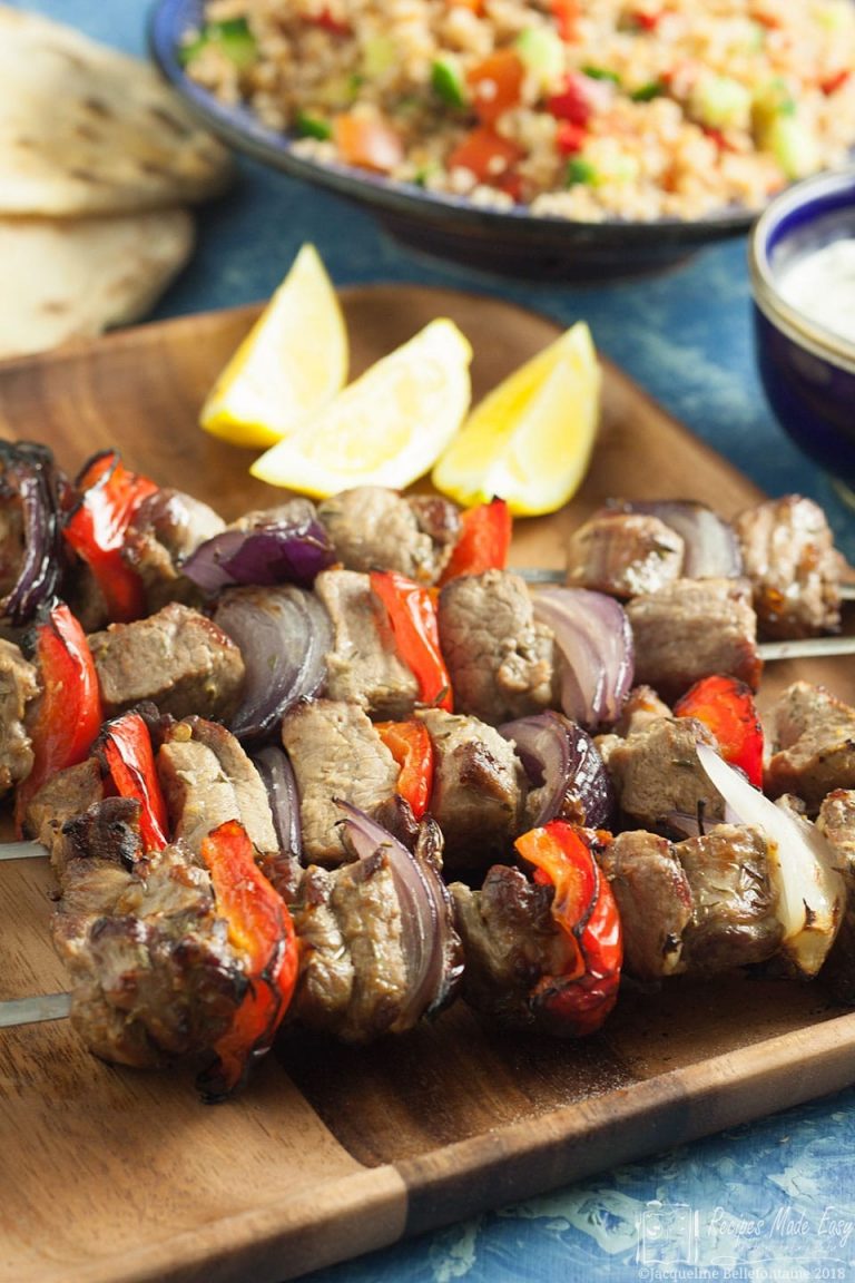 Easy Lamb Kebabs with peppers and onion Recipes Made Easy