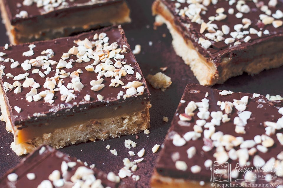 Hazelnut Millionaires Shortbread with Rum Caramel Recipes Made Easy
