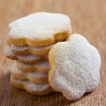 stack of orange and almond shortbreads