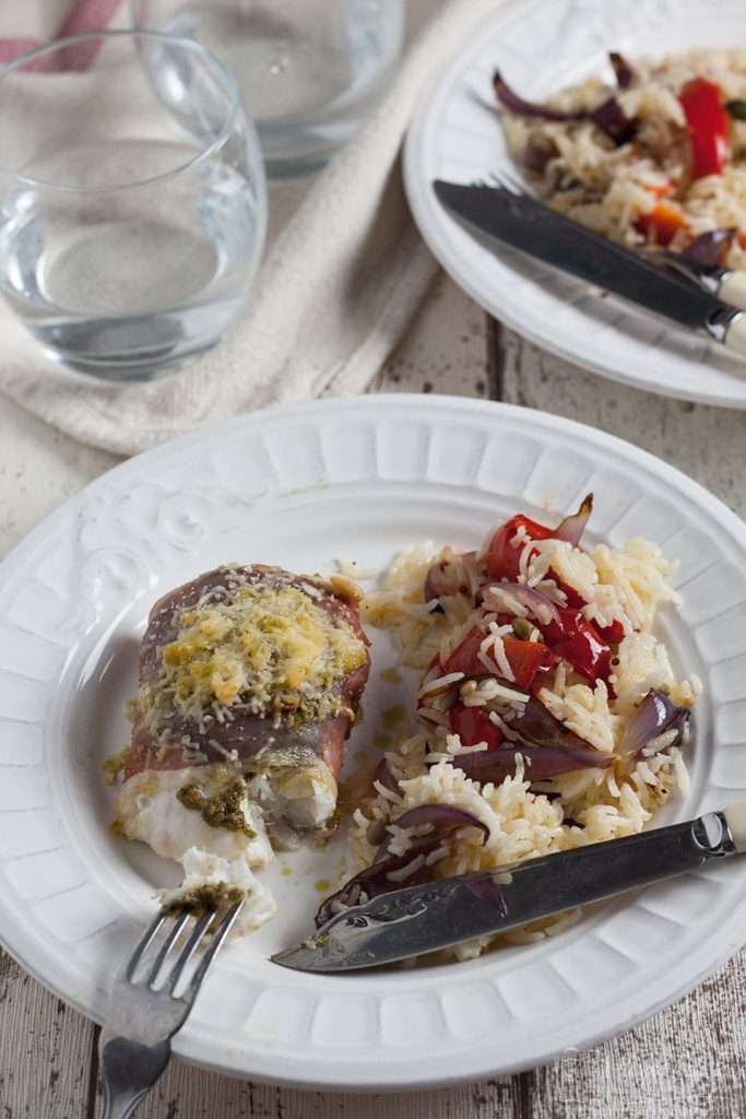 Roast Cod with Parma Ham and Pesto Recipes Made Easy