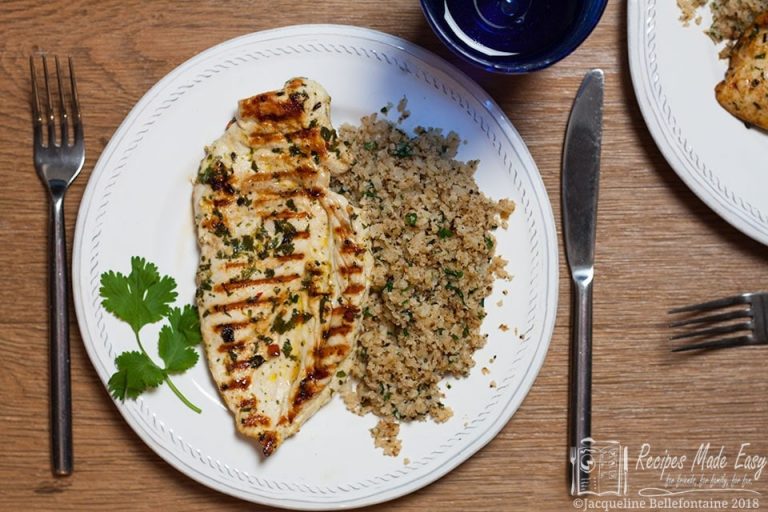 Marinated Chicken with Cauliflower Couscous Recipes Made Easy