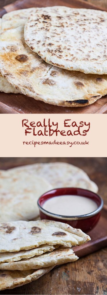 two images of really easy flatbreads on whole breads the other broken with dip.