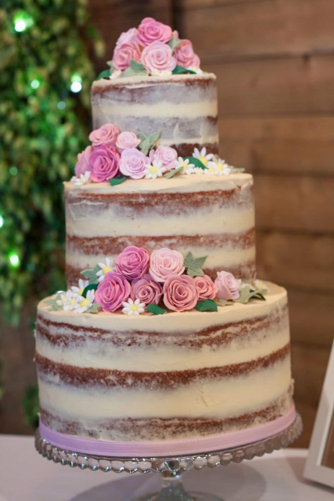 How to make a seminaked wedding cake Recipes Made Easy