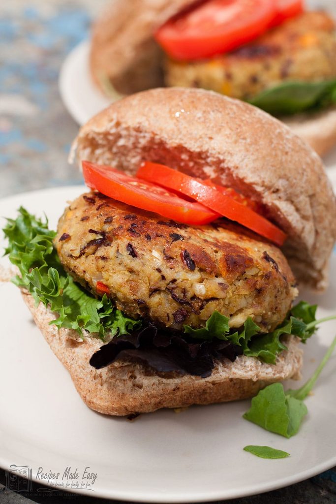 Spicy Bean Burgers - The easy to make veggie burger | Recipes Made Easy