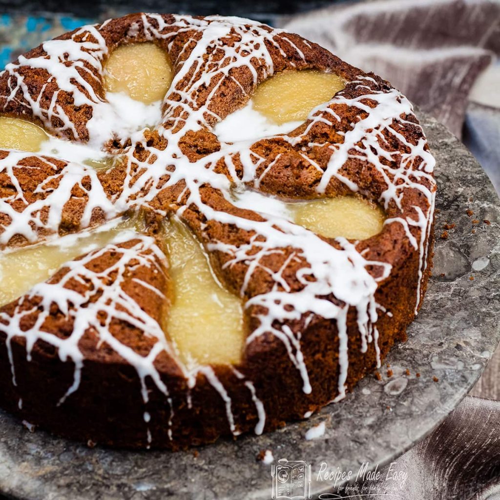 Pear and Ginger Cake with rum drizzle Recipes Made Easy