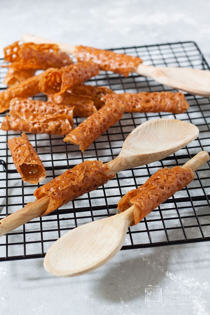 Brandy Snaps Fingers and Brandy snap baskets Recipes Made Easy