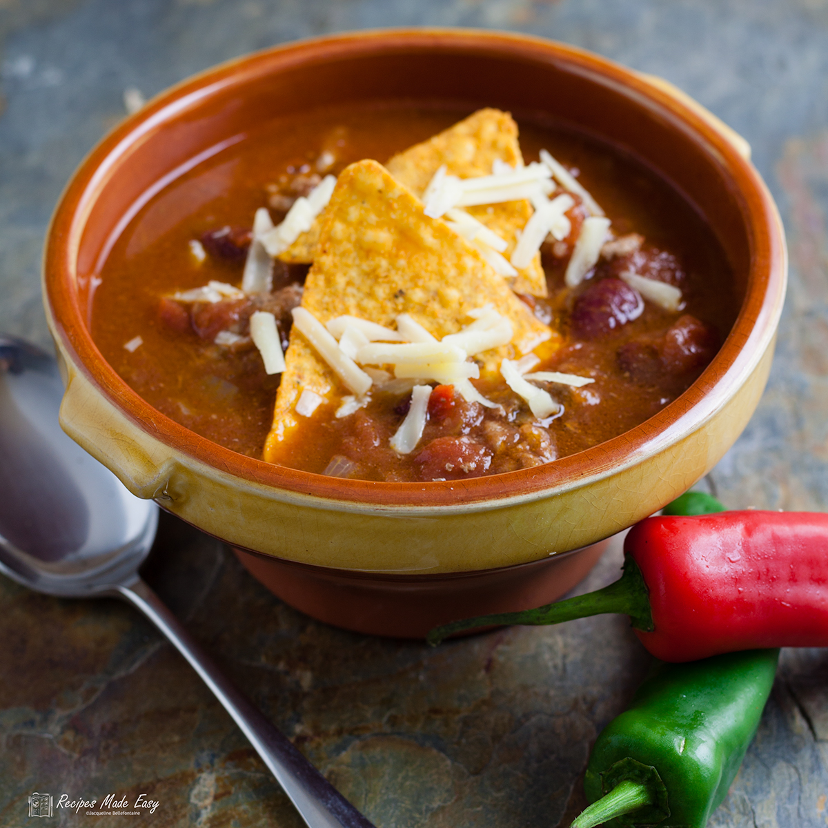 bowl spicy mexican soup