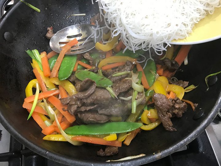 Beef Stir fry with Rice Noodles | Recipes Made Easy